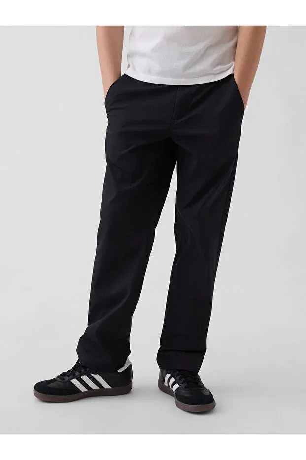 Детские брюки для мальчиков черные Gap, Color Black-000 — фото 4