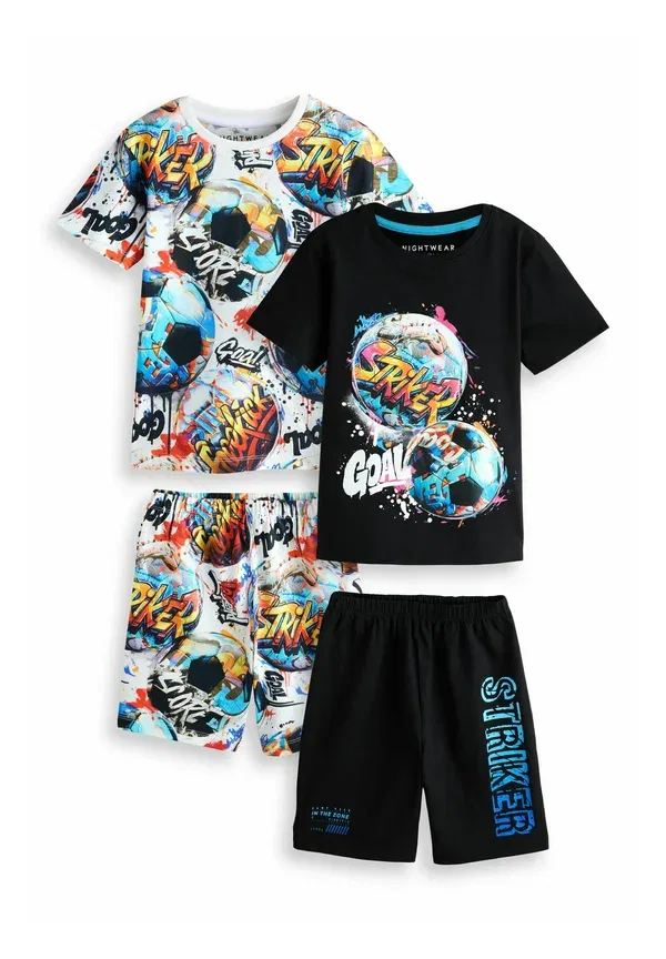 Комплект пижамный, хлопок, Regular fit - short pyjamas 2 pack set, Next, Multi Bright