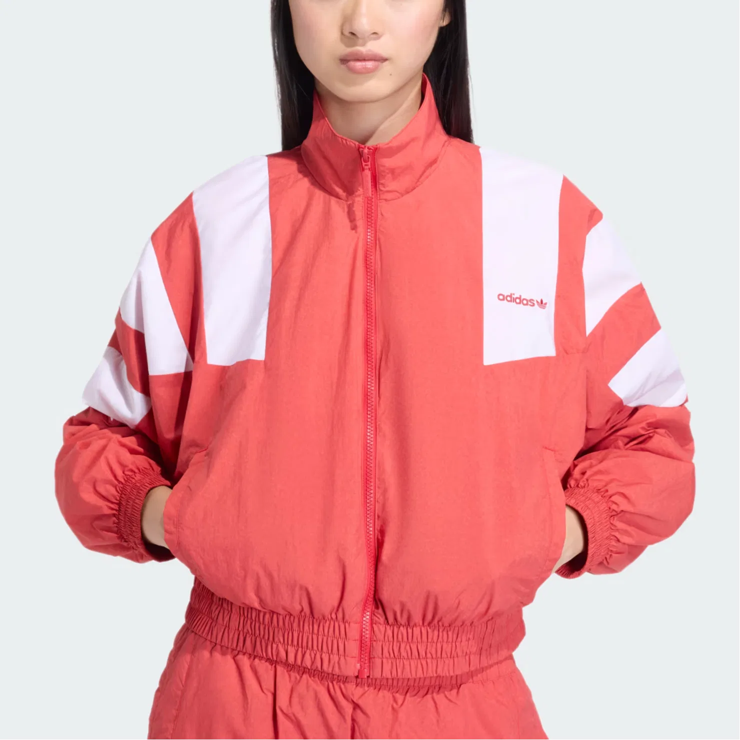 Куртка Washed FW25, Adidas Originals, Lustrous Scarlet — фото 4
