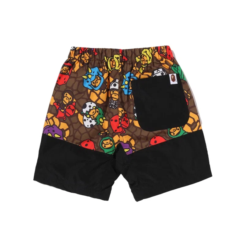 Детские шорты с принтом Pre School Shorts Moderate A BATHING APE, Multicolor MLX — фото 3