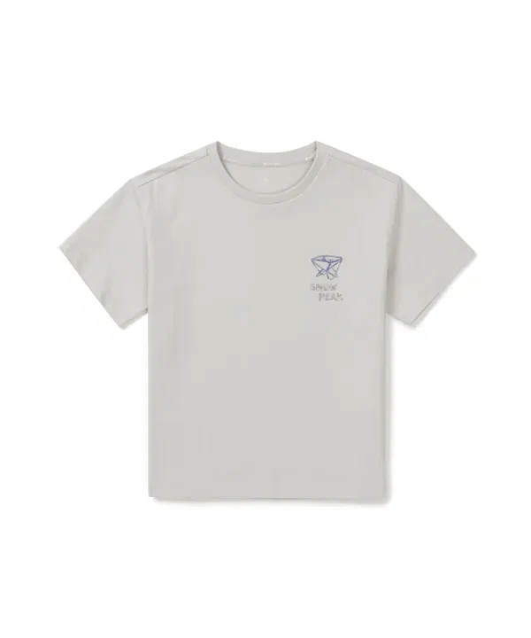 Футболка с длинным рукавом Aerocool Gear, Snowpeak Apparel Kids, ice gray — фото 3