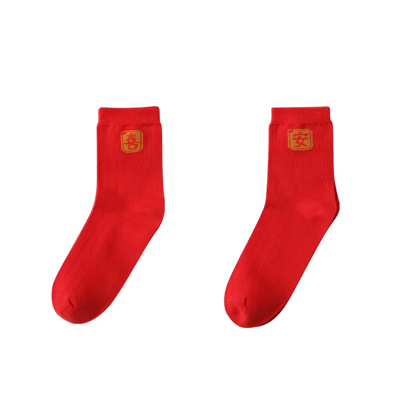 Детские носки хлопковые Red bean, Red