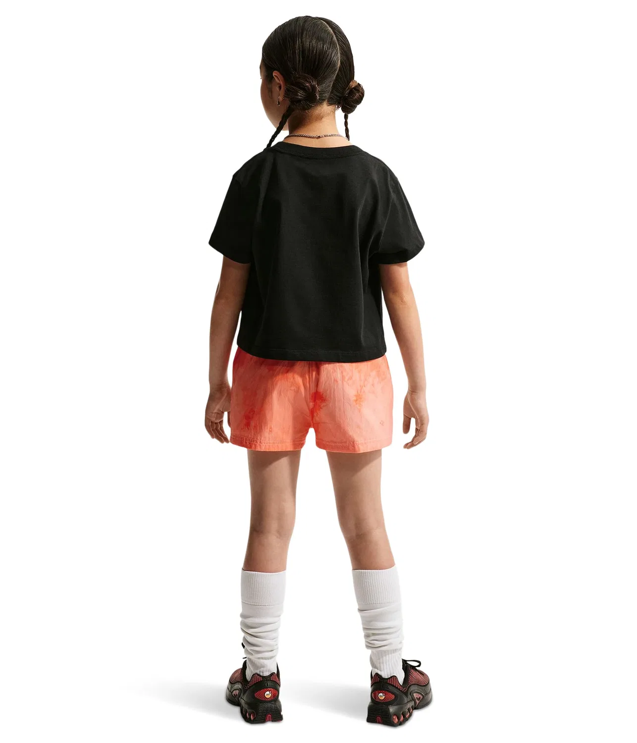 Тканые шорты Sportswear Club (для детей постарше) Nike Kids, Arctic Orange/Soft Pearl — фото 3