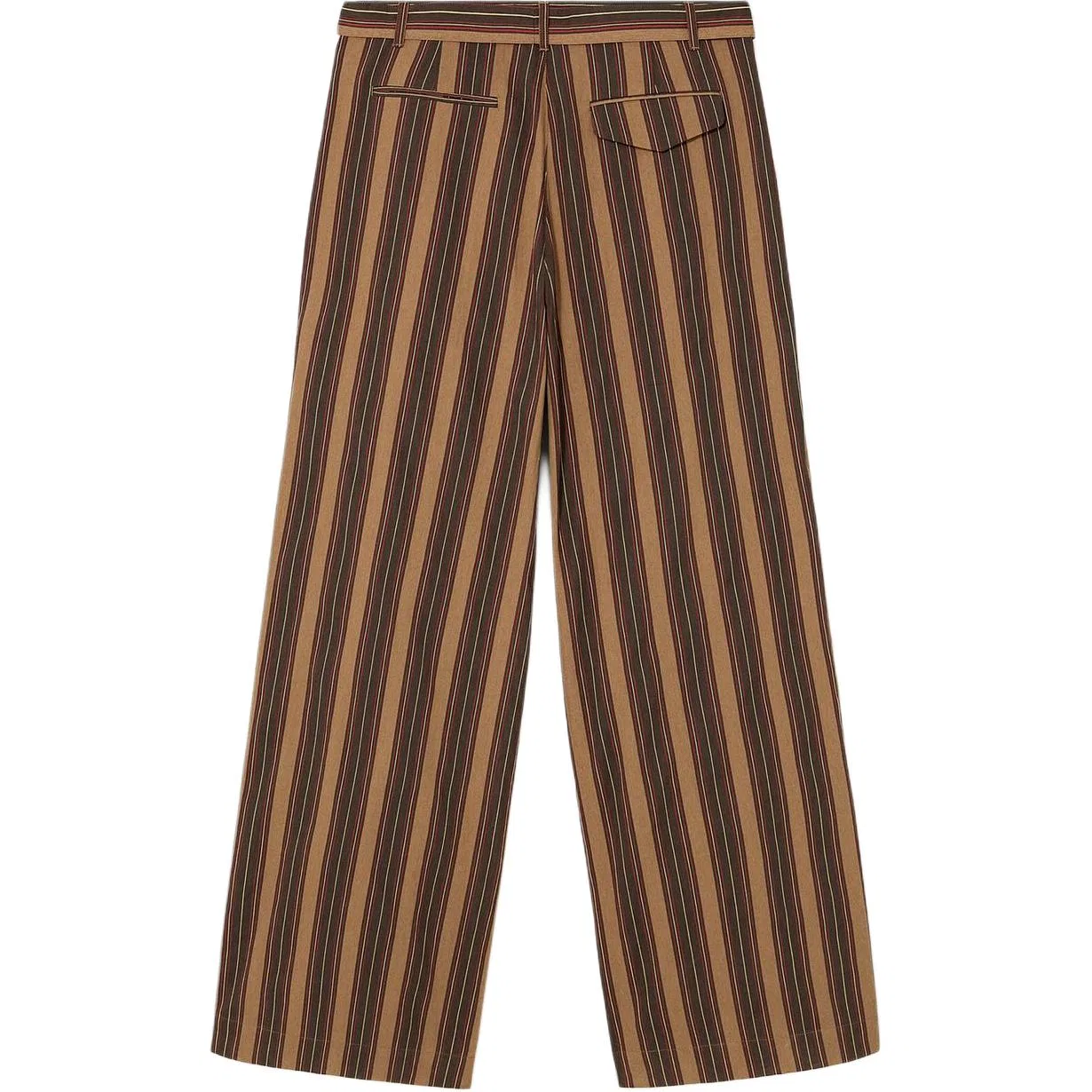 Мужские брюки свободного кроя Brown ZARA, Brown — фото 3
