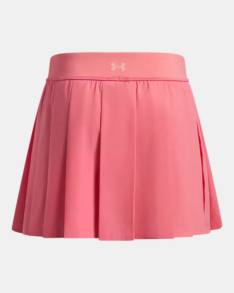 Юбка-шорты плиссированные 33 см со встроенными шортами UA Motion Pleated UnderArmour, Bittersweet Pink/Posh Pink — фото 2