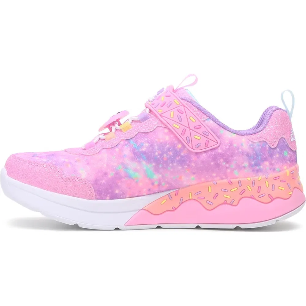 Детские кроссовки с подсветкой Skechers, Pink/Purple Multi — фото 3