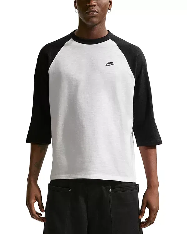Мужская футболка с реглан-рукавом Nike, черный