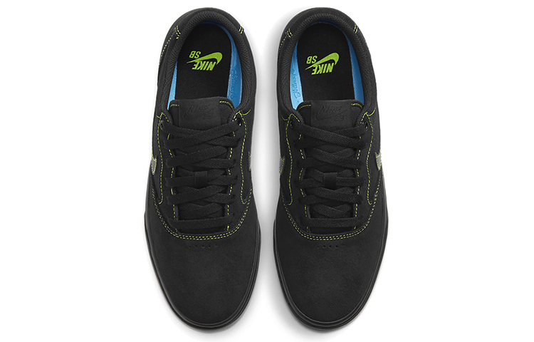 Кроссовки Nike Sb Chron Slr, черный/зеленый — фото 4