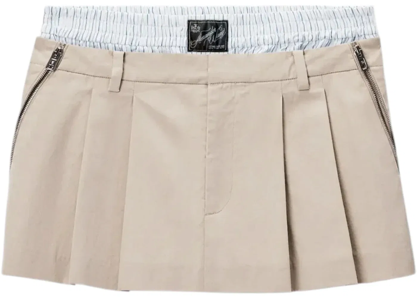 Женская юбка-шорты с принтом Skort Alexander Wang, Stone