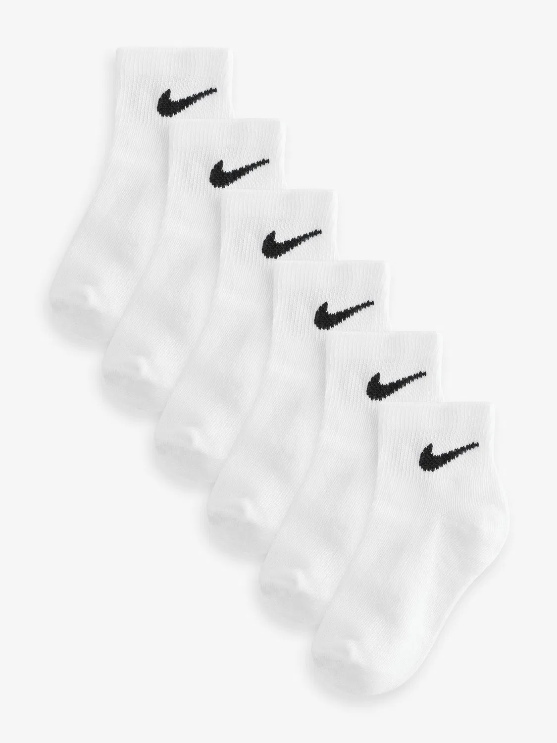 Носки короткие Nike Ankle Socks 6-Pack, белый