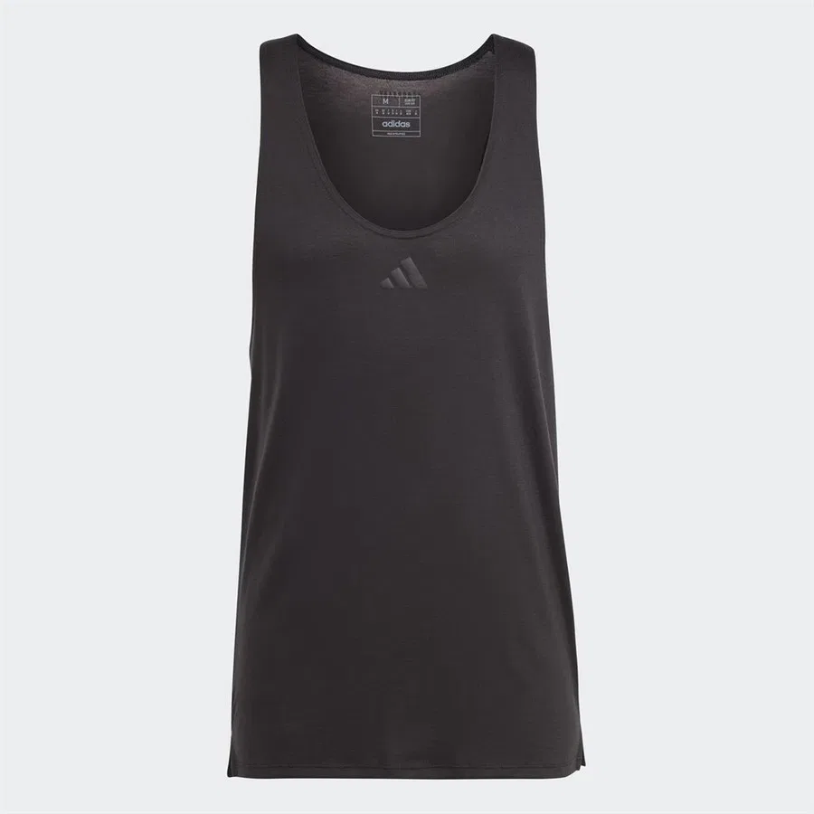 Мужская футболкаический топ adidas WO Stringer, Черный — фото 4