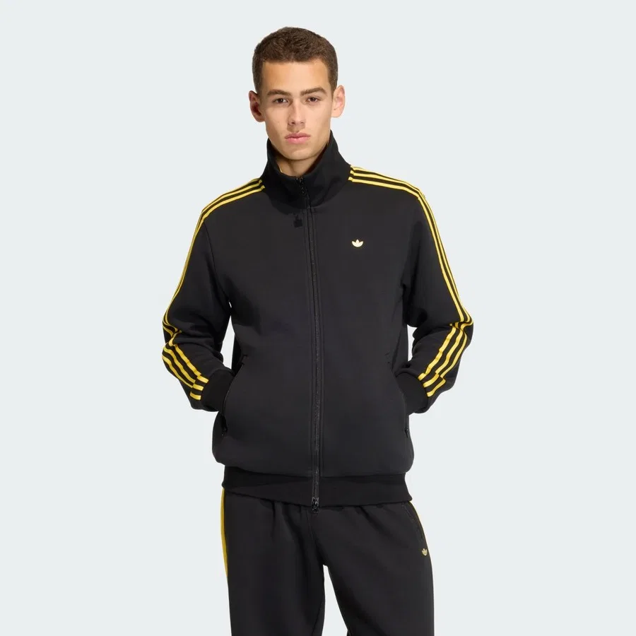 Спортивная куртка с длинным рукавом Classic Tipped Stripes adidas, Черный