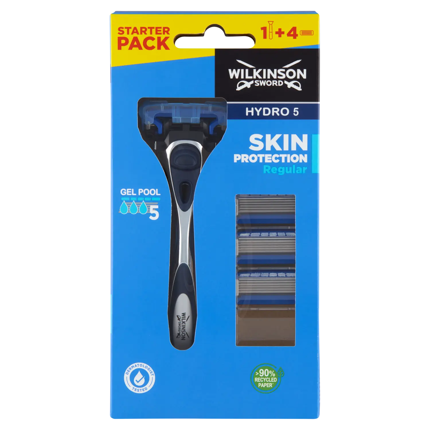 

Wilkinson Sword Hydro 5 Skin Protection Regular бритва, 1 шт + сменные лезвия, 4 шт.