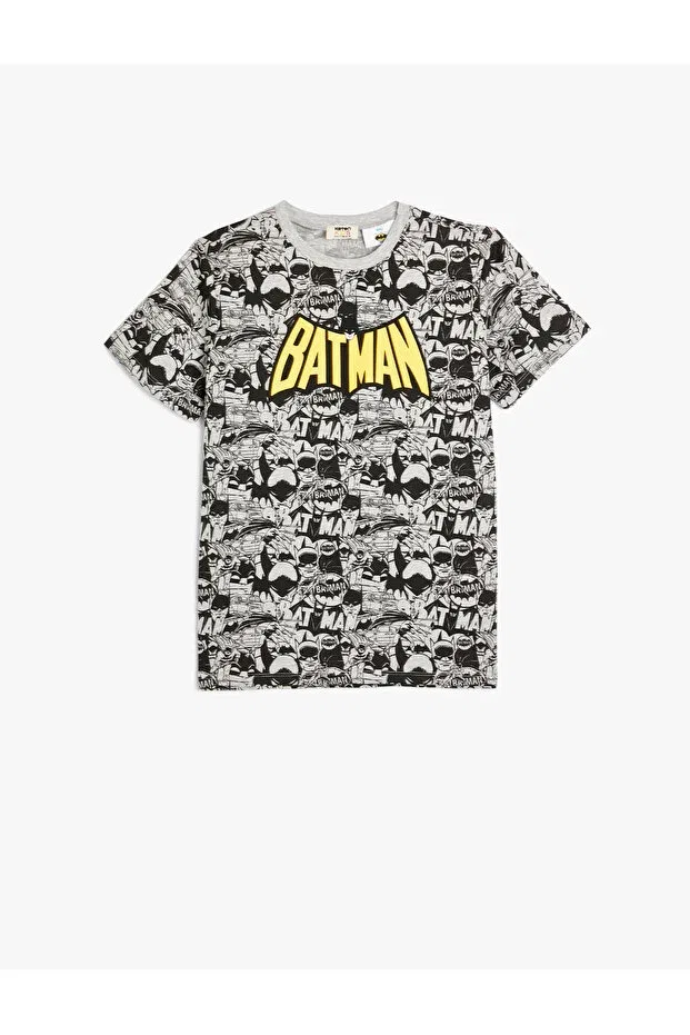 Детская футболка для мальчиков с принтом Batman Licensed Koton, Gray Patterned