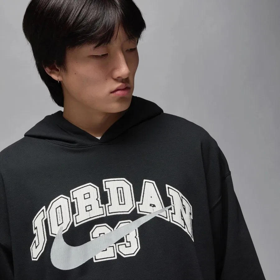 Худи Nike Jordan MVP Fleece PO Hoodie, Черный — фото 3