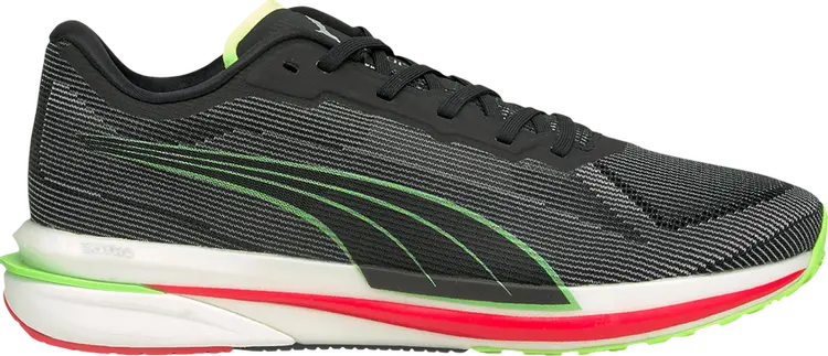 

Кроссовки Puma Velocity Nitro Black Green Glare, черный