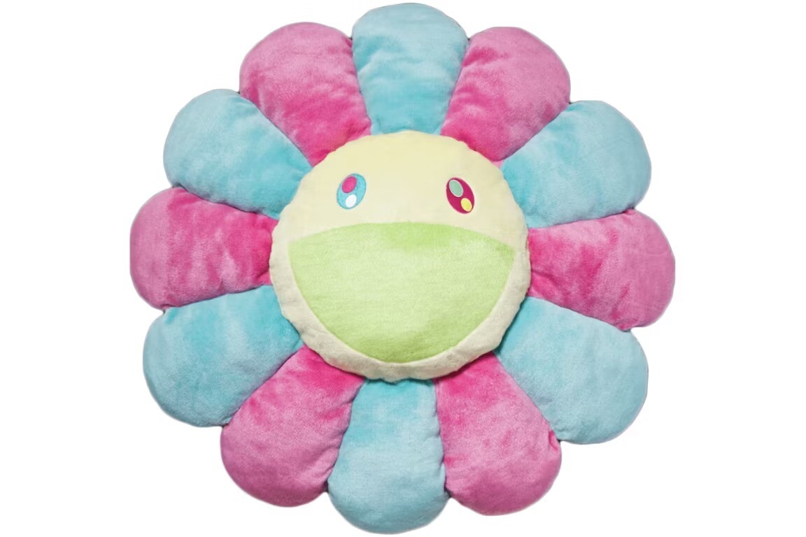 

Мягкая плюшевая фигурка Takashi Murakami KK Flower, 1 м, розовый/голубой/бледно-желтый