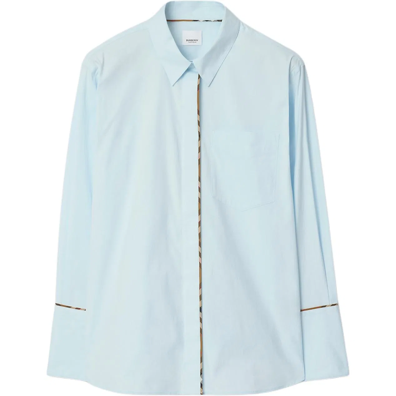 Женская рубашка с длинным рукавом Burberry, Light Blue