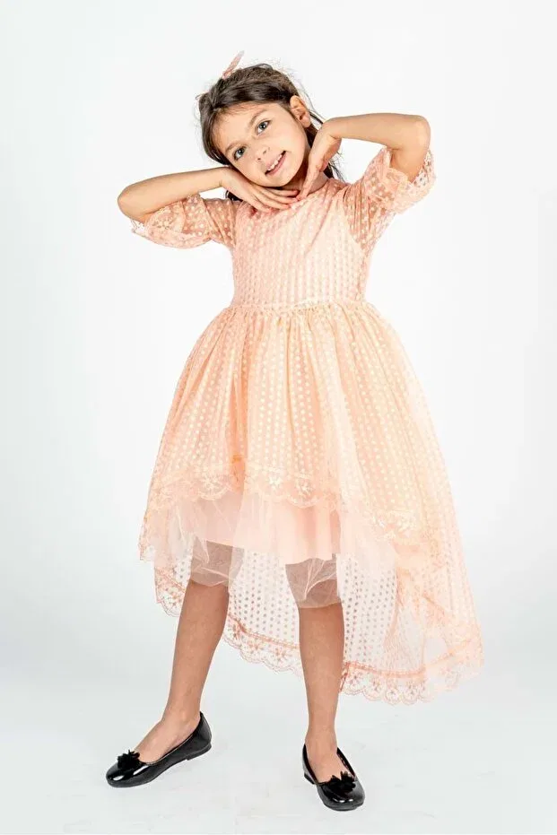 Детское платье для девочек с кружевом Mnk Baby&Kids, Somon — фото 3