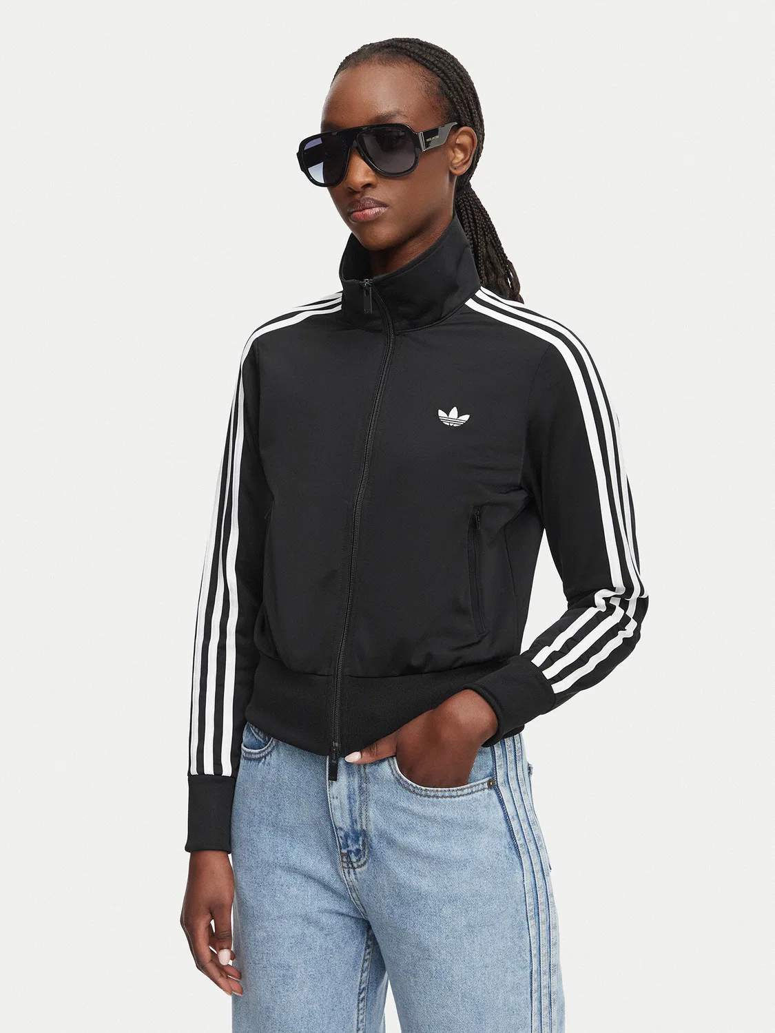 Женская толстовка стандартного кроя Firebird Classic Track Jacket Adidas, черный