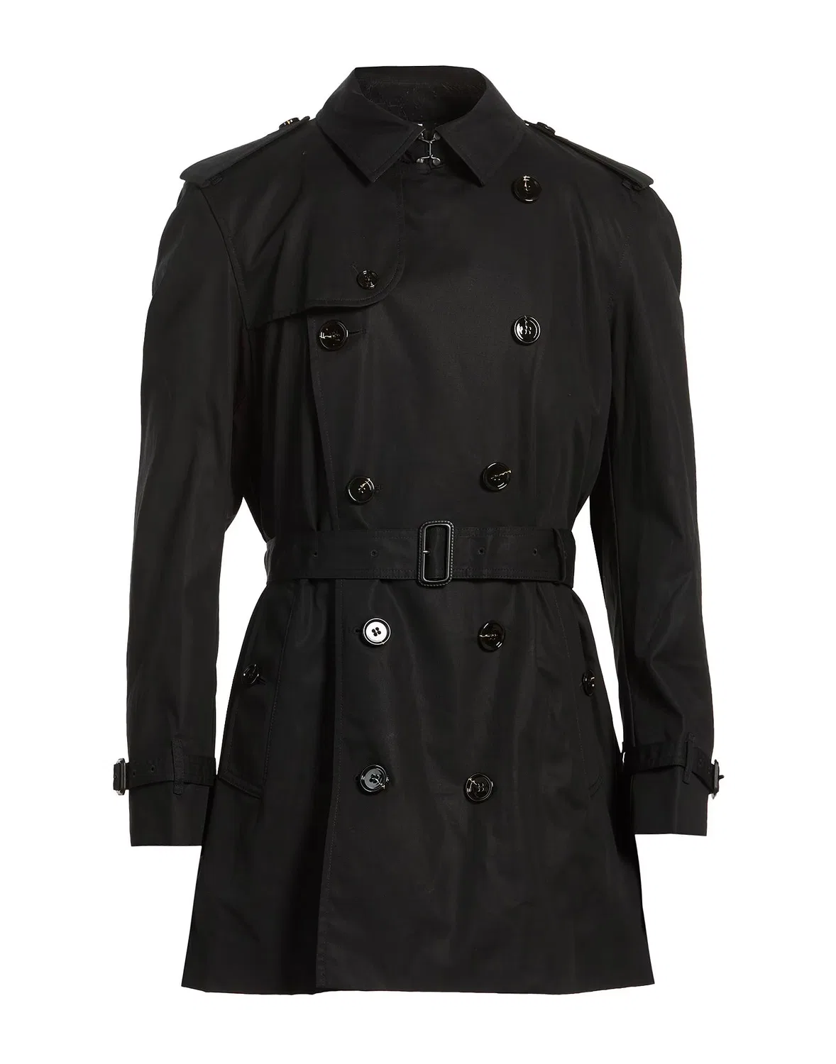 Мужское тренчкот с поясом Burberry, черный