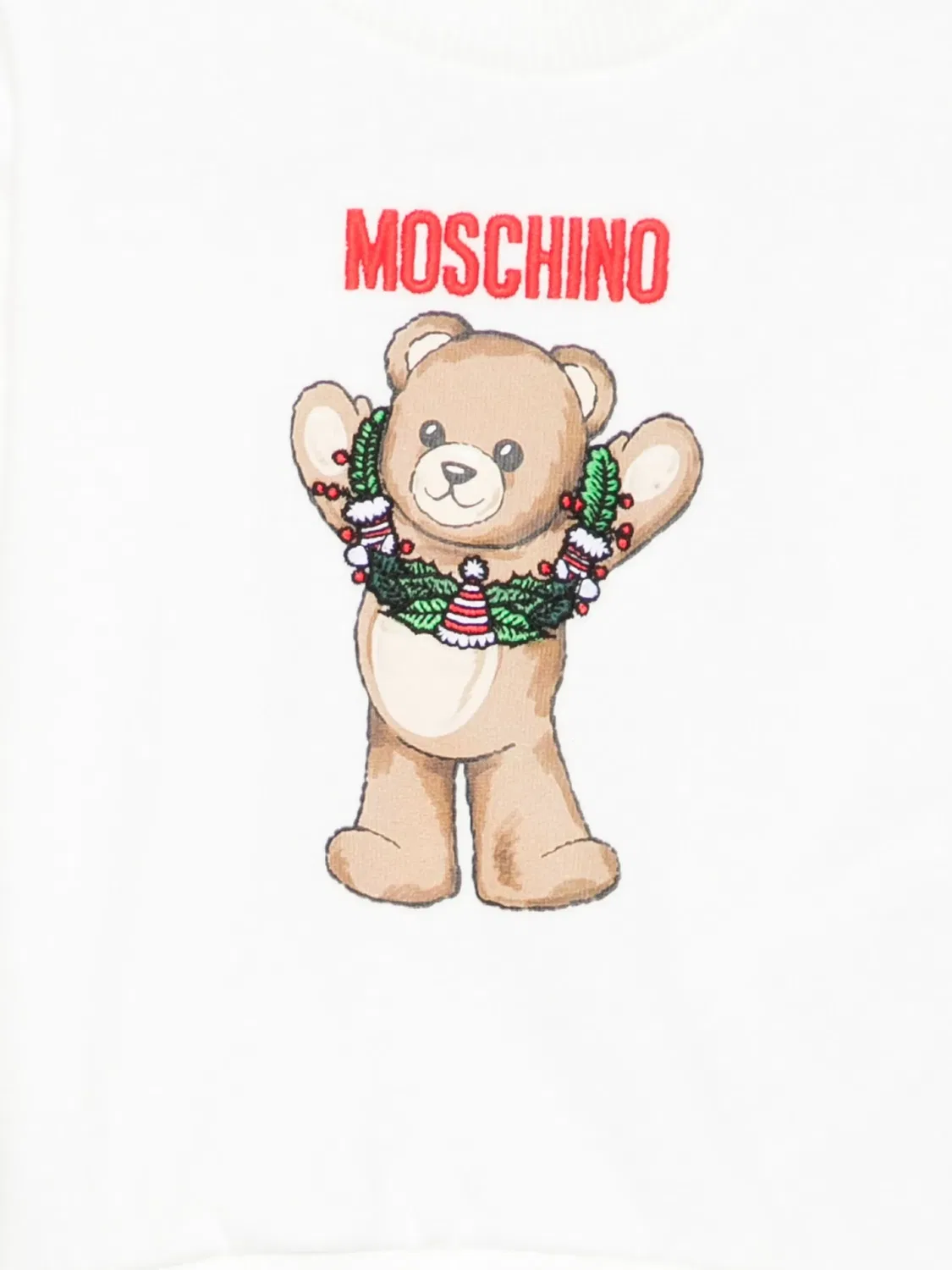 Свитшот с принтом Moschino, белый — фото 2
