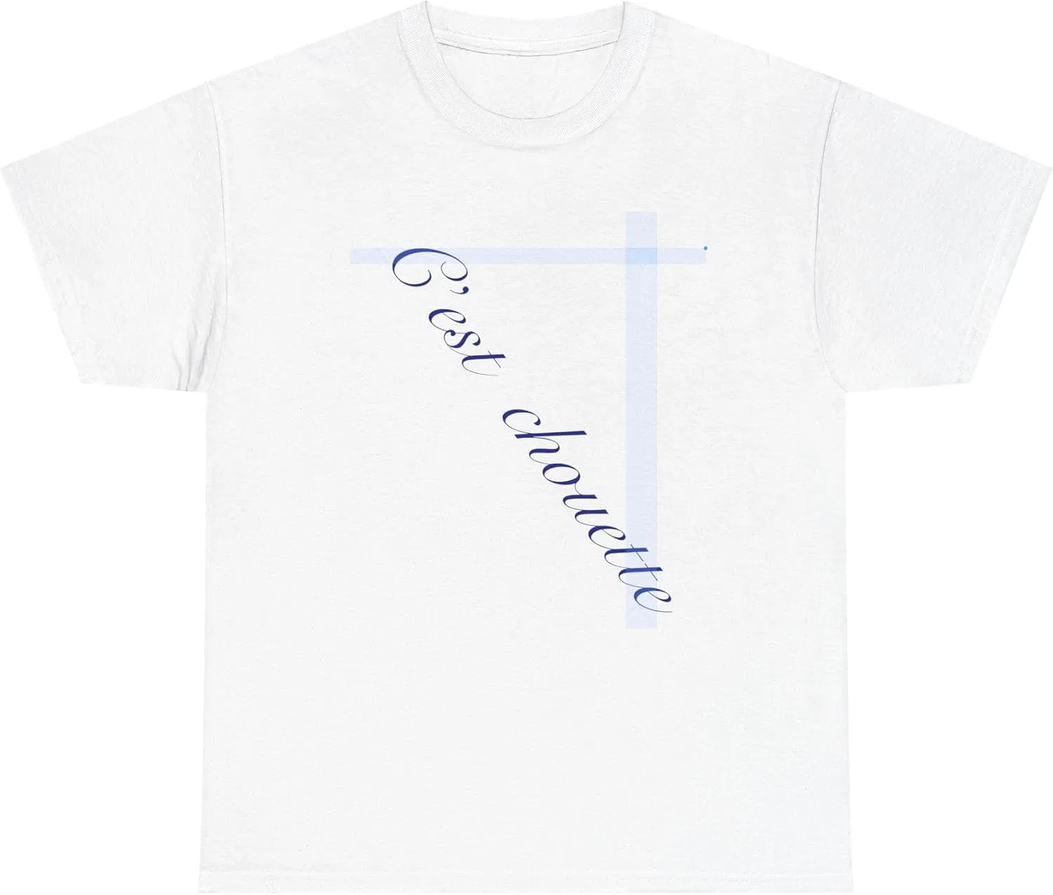 Футболка унисекс с французской надписью, Heavy Cotton, White