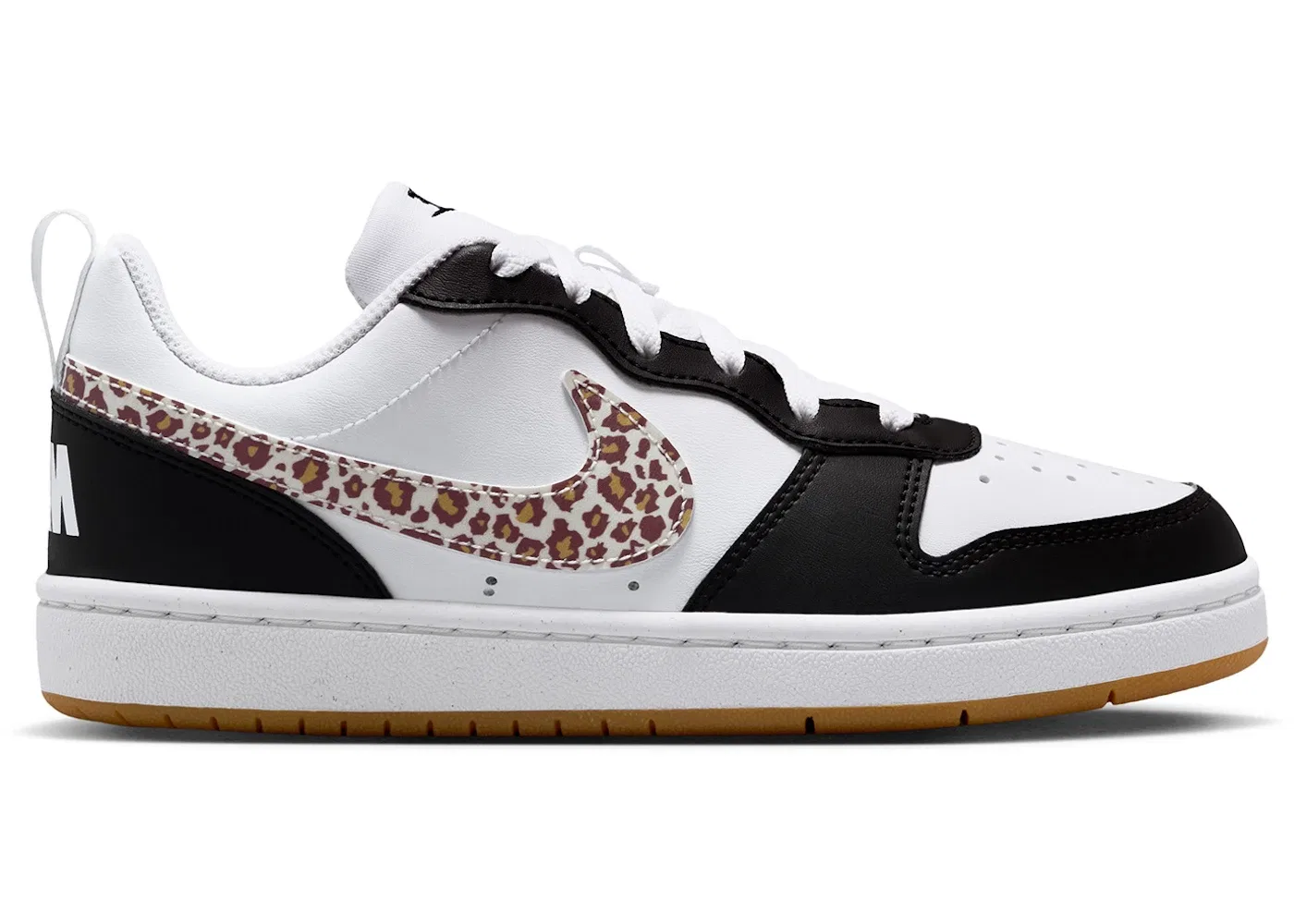 Детские кроссовки Lifestyle Nike Court Borough Low, Black/White/Gum Medium Brown/White