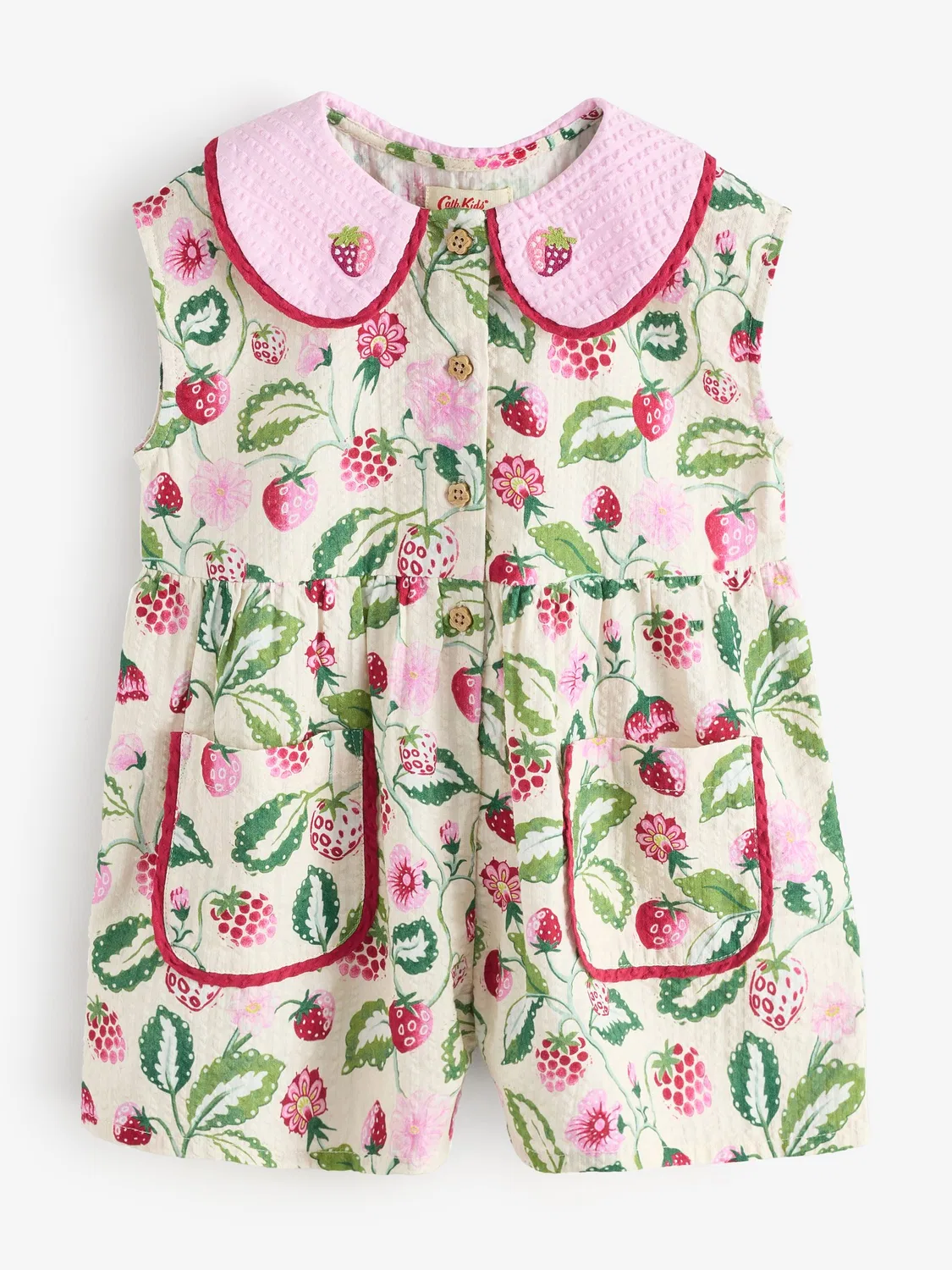 Комбинезон с принтом Strawberry Garden, Cath Kidston, Green/Pink