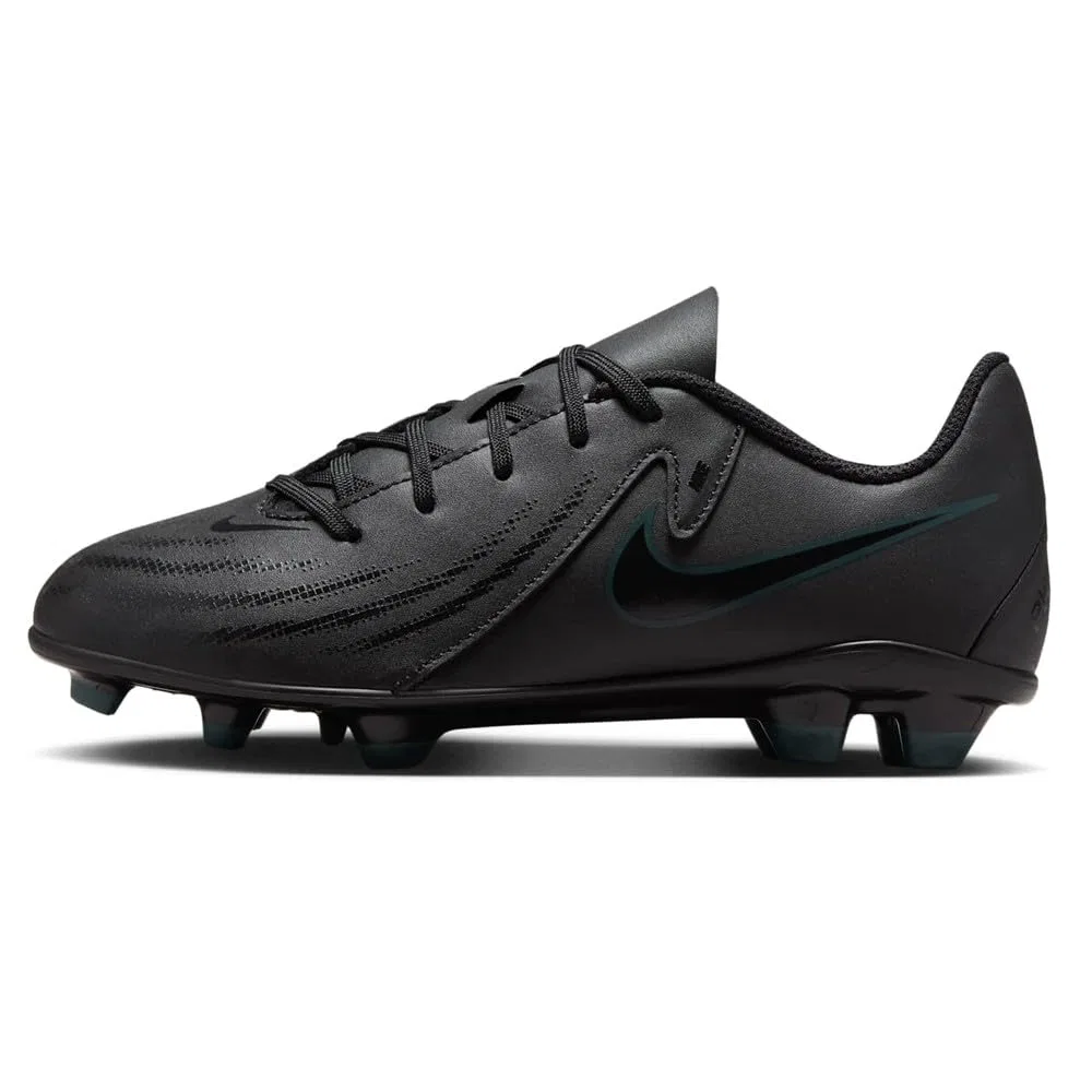 Детские кроссовки для мальчиков с бутсами NIKE Jr. Phantom Gx 2 Club NIKE, Black Black Deep Jungle — фото 3