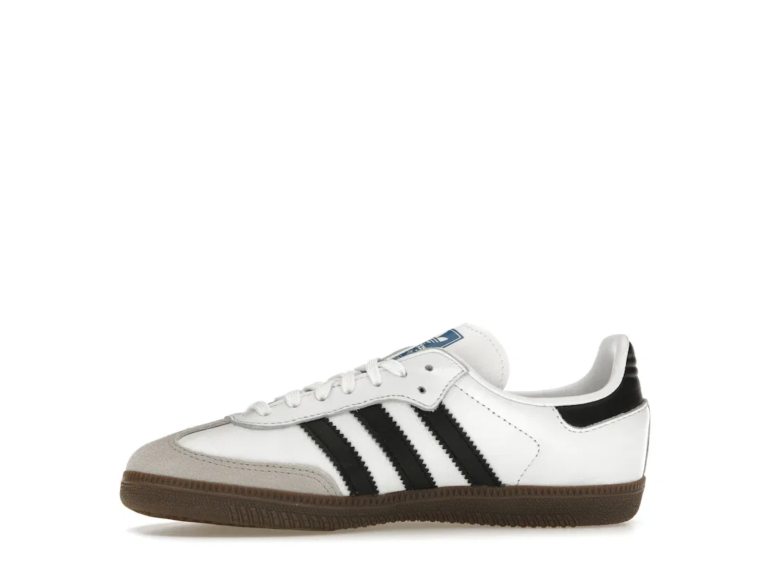 Детские кроссовки Lifestyle с принтом Samba OG Adidas, Cloud White Core Black Gum — фото 3