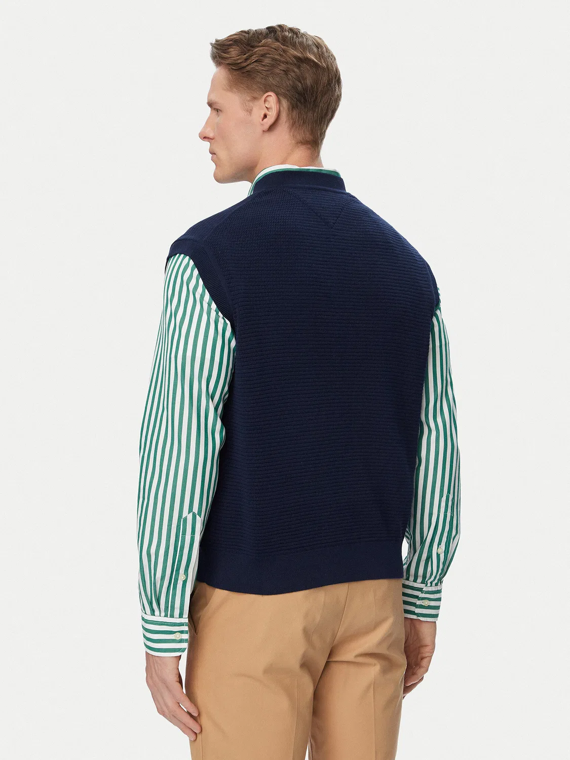 Мужской пуловер стандартного кроя Tommy Hilfiger, темно-синий — фото 3