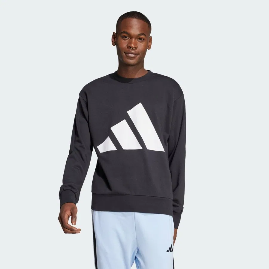 Свитшот с длинным рукавом Big Logo French Terry adidas, Черно-белый
