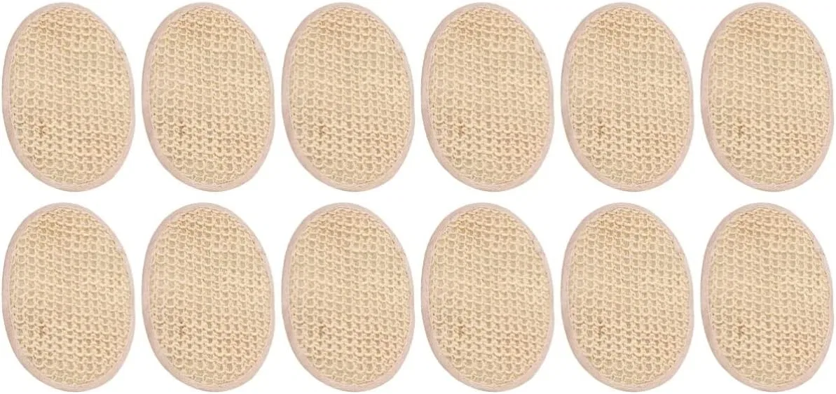 Мочалка для тела FOMIYES, набор 12 шт, Light Yellow X 2