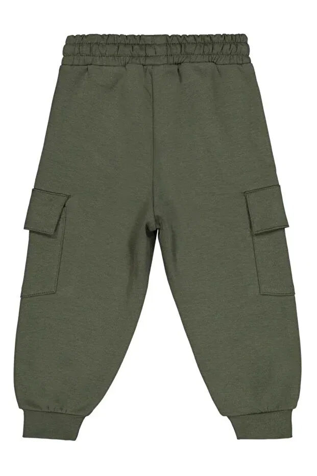 Детские спортивные штаны для мальчиков с принтом Trex, Civil Boys, Dark Khaki — фото 2