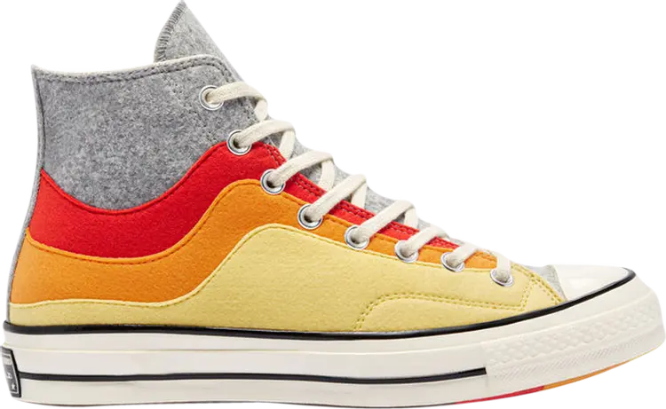 

Кроссовки Converse Chuck 70 High Thermo Felt - Storm Front Yellow, разноцветный