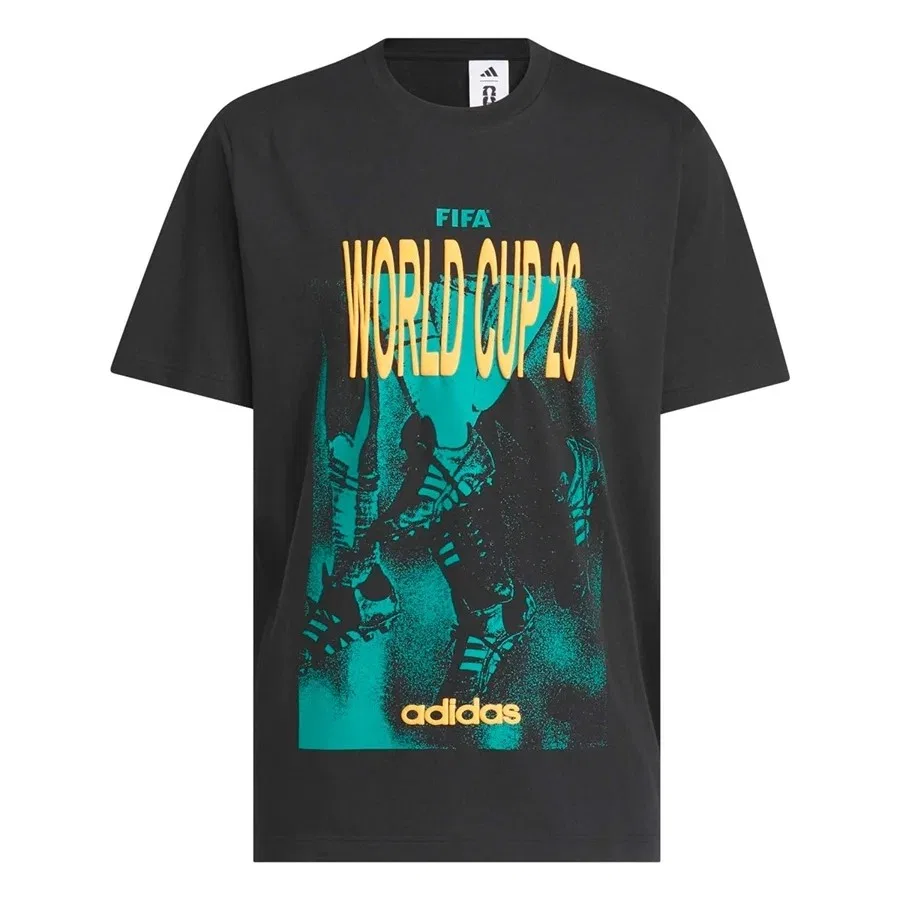 Футболка спортивная с коротким рукавом M WC Tour Tee 1 adidas, Черный — фото 2