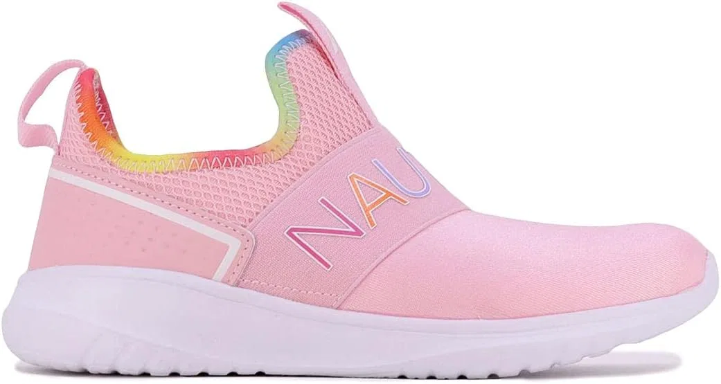 Детские кроссовки для девочек Slip-On Athletic Sneakers Nautica, Aloise-Peony Rainbow — фото 2