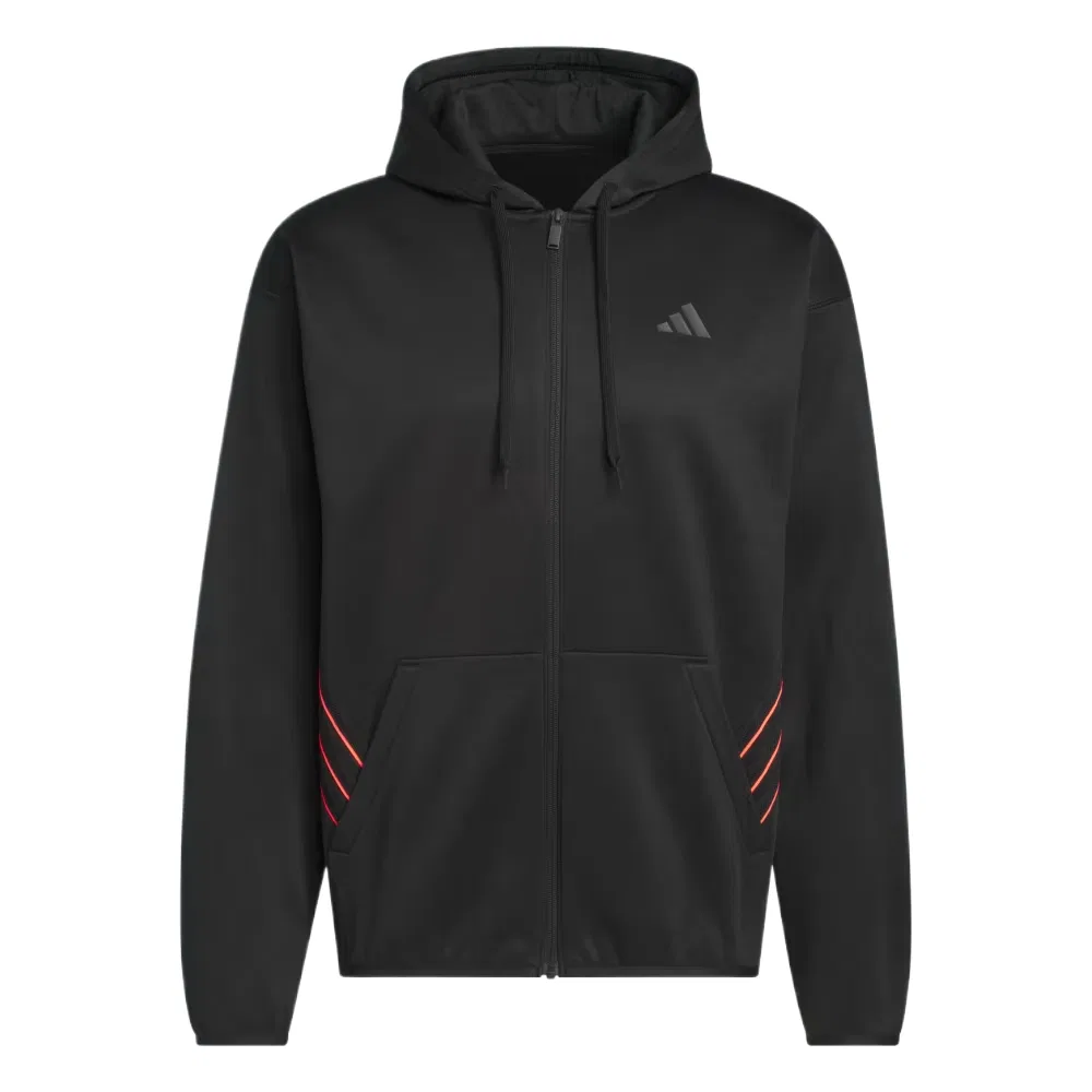 Мужская куртка с капюшоном Black/Sun Turbo Adidas, Black/Sun Turbo