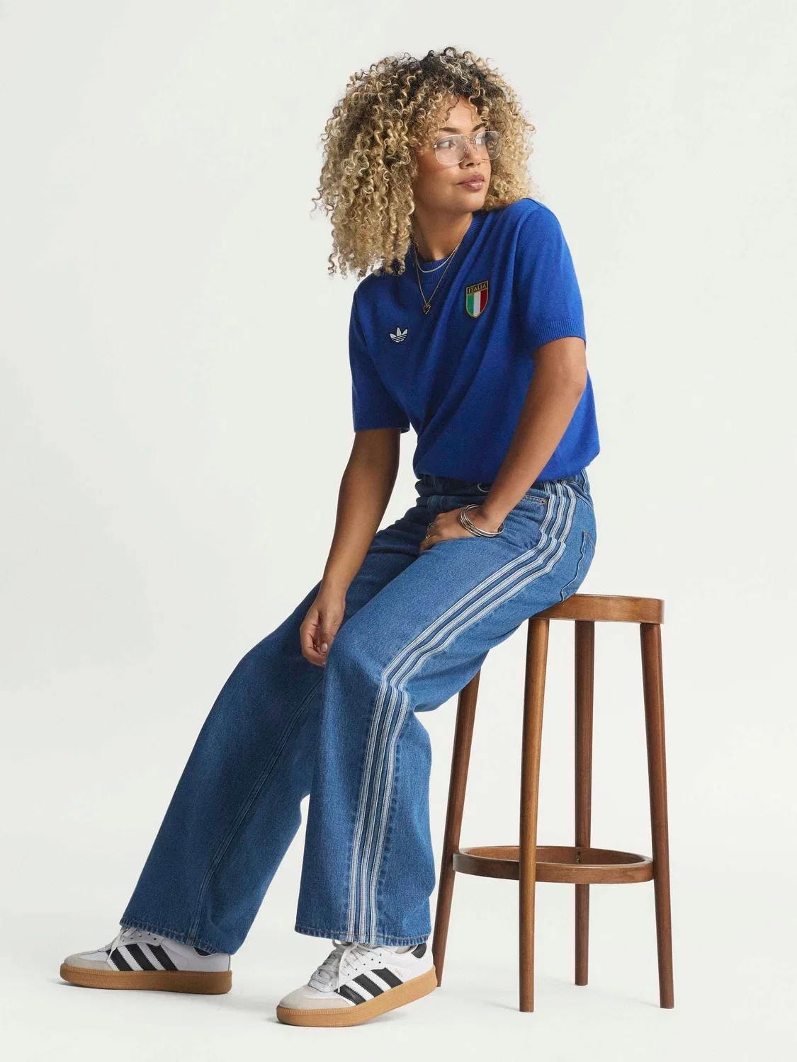 Джинсы Firebird Track Pant Denim, adidas Originals, деним — фото 2