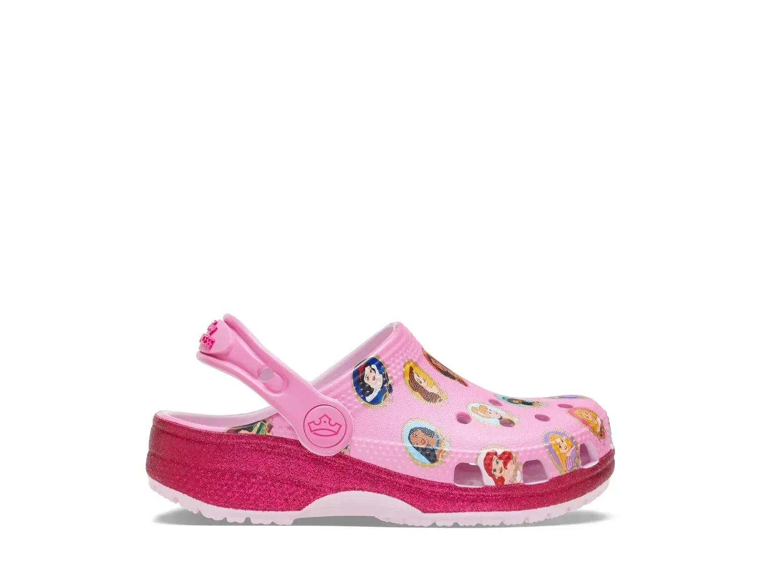 Клоги Disney Princess Classic, детские, Crocs, розовый — фото 3
