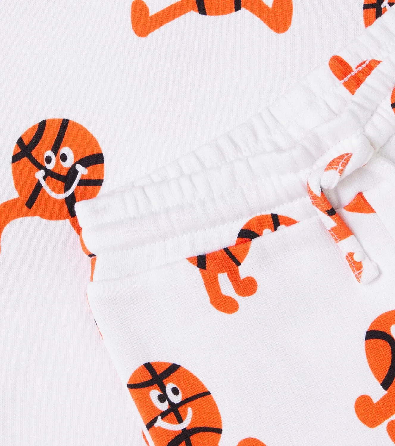 Комплект из толстовки и шорт с принтом Stella Mccartney Kids, белый — фото 3