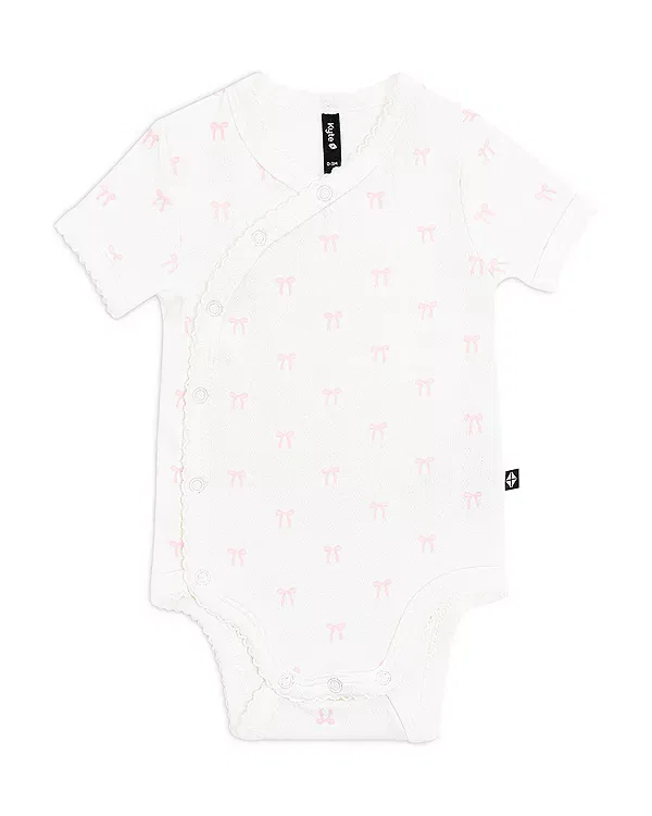 Детский боди-кимоно с точками Kyte Baby, Sweet Pink