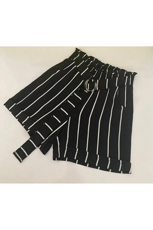 Детские шорты для девочек с полосками Dmb Boys & Girls, Black — фото 2