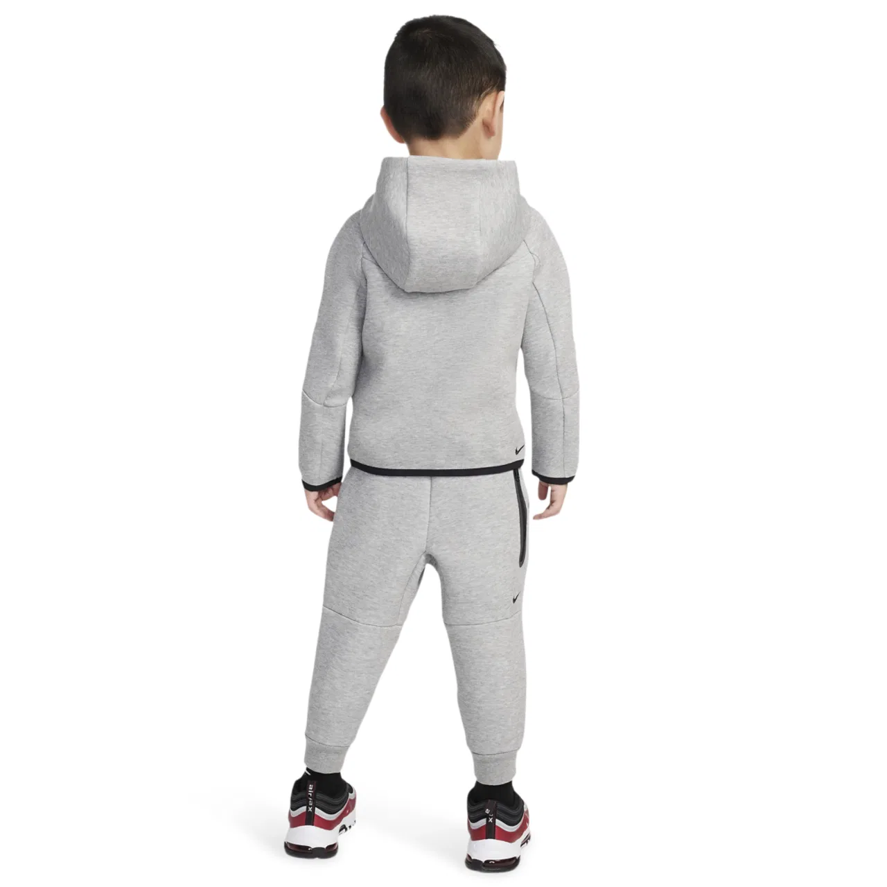 Спортивный костюм для мальчиков Tech Fleece Full-Zip Nike, цвет Dark Grey Heather/Black — фото 2