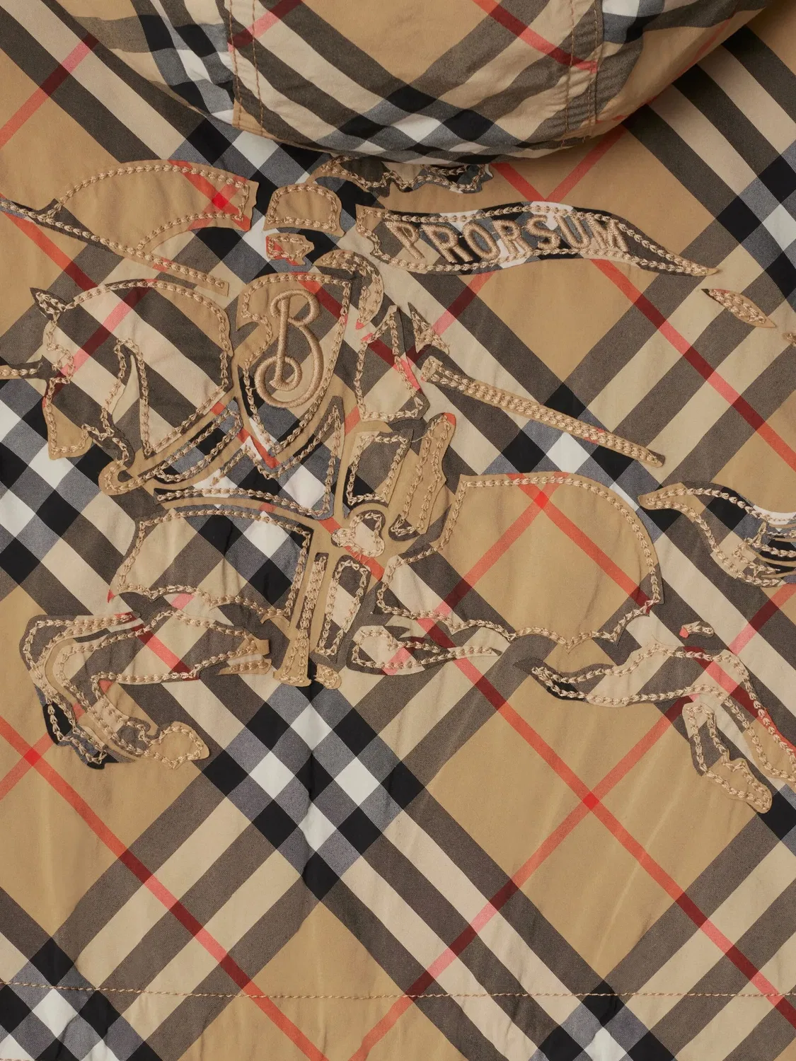 Burberry Пальто с капюшоном Nova Check нейтральные тона — фото 2