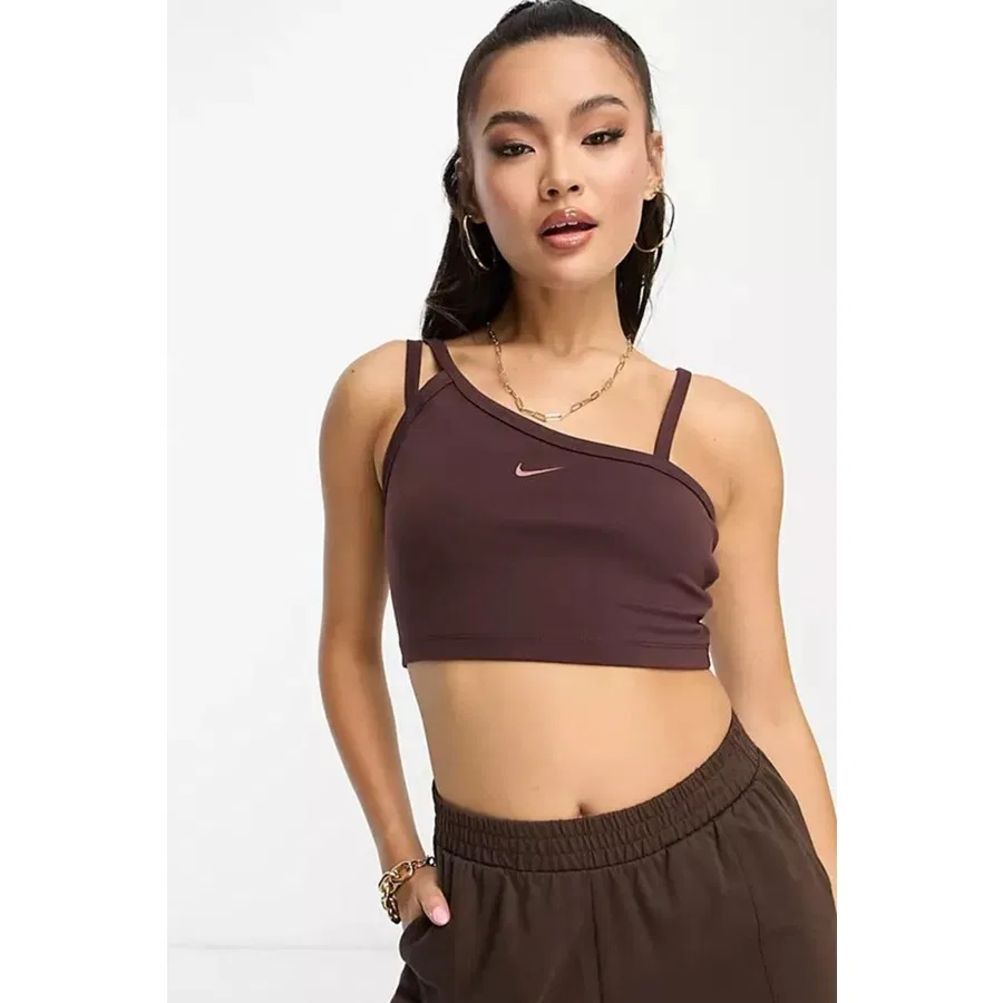 Спортивный топ с кроем кроп Nike Sportswear Everyday Modern, Коричневый