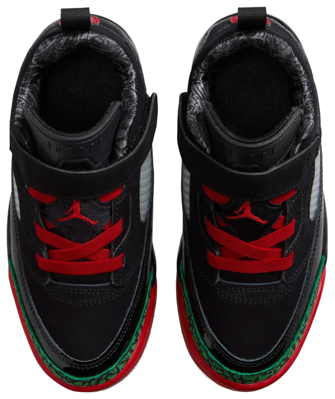 Кроссовки для мальчиков Spizike Low Jordan, цвет Classic Green/Black/Varsity Red — фото 4