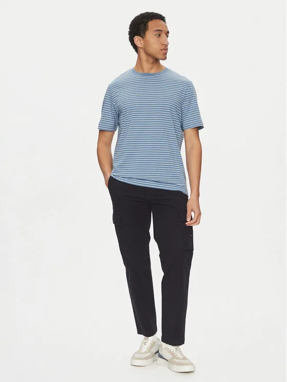 Футболка relaxed fit TalesStripe Boss, синий — фото 2