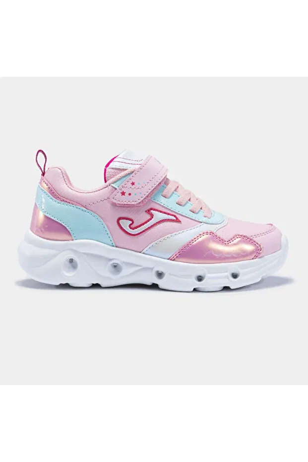 Детские спортивные кроссовки для девочек с липучкой Star jr 2213 Joma, Pink